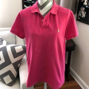 🎉 Ralph Lauren Women’s Pink Polo Shirt